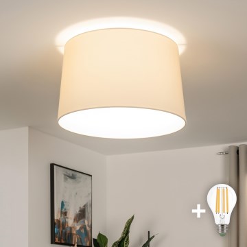 Brilagi - LED προσαρτημένο φωτιστικό οροφής CERIA 1xE27/40W/230V διάμ. 45 cm μπεζ
