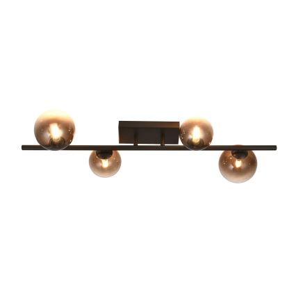 Brilagi - LED προσκολλητό φωτιστικό οροφής MILLA 4xG9/3W/230V καφέ/καπνιστό καφέ