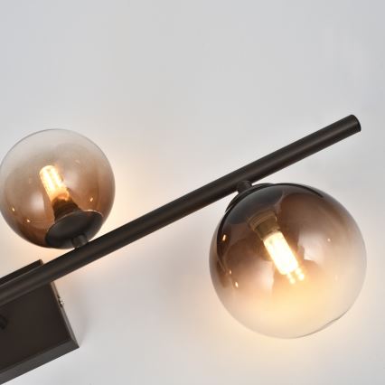 Brilagi - LED προσκολλητό φωτιστικό οροφής MILLA 4xG9/3W/230V καφέ/καπνιστό καφέ