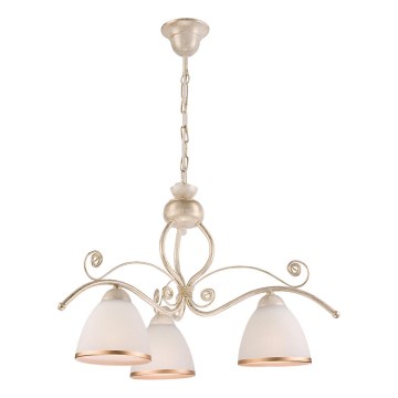 Brilagi - LED πολυέλαιος ANTICO με αλυσίδα 3xE27/60W/230V 3000K λευκή πατίνα