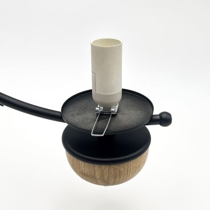 Brilagi - LED πολυέλαιος COTTAGE με αλυσίδα 3x E14/40W/230V δρυς/μαύρο/λευκό