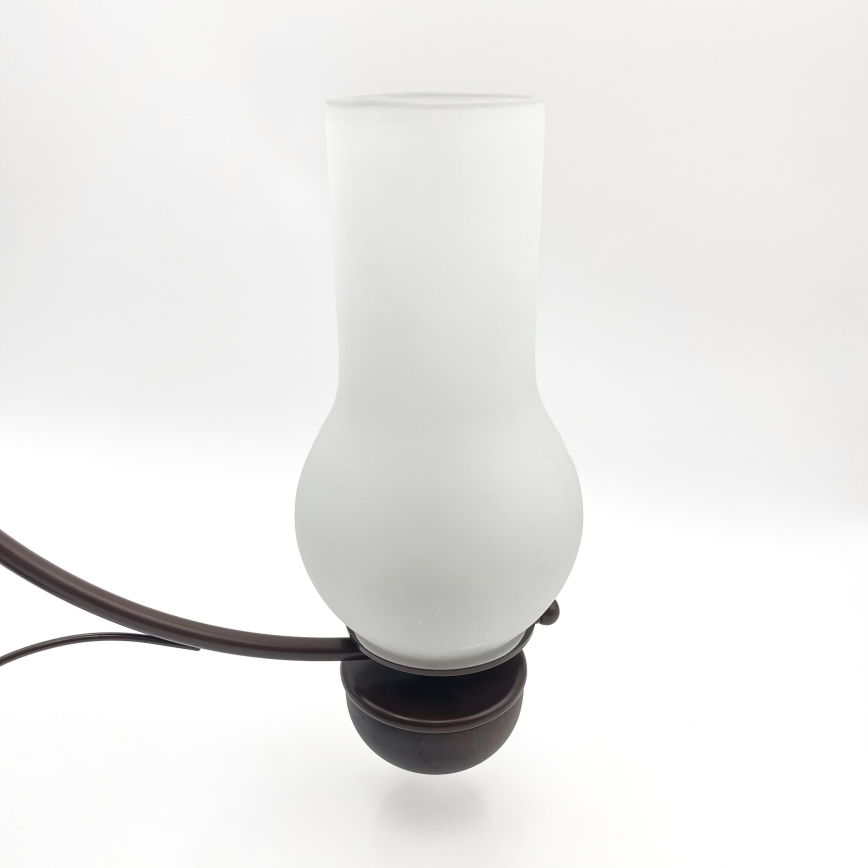 Brilagi - LED πολυέλαιος με αλυσίδα COTTAGE 3xE14/40W/230V οξιά/καφέ/λευκό