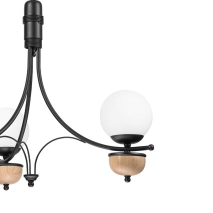 Brilagi - LED πολυέλαιος με αλυσίδα COTTAGE 3xG9/40W/230V απόχρωση δρυός/λευκό