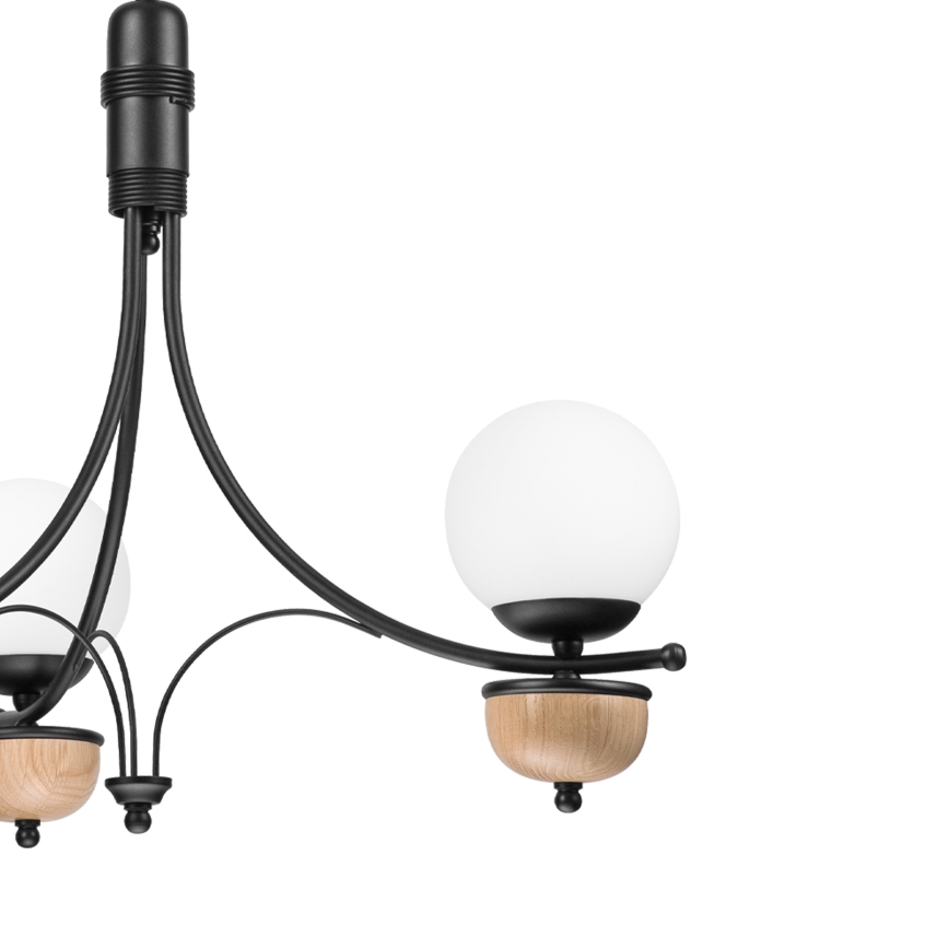 Brilagi - LED πολυέλαιος με αλυσίδα COTTAGE 3xG9/40W/230V απόχρωση δρυός/λευκό