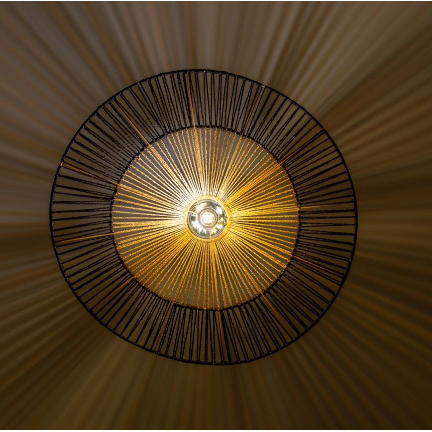 Brilagi - LED πολυέλαιος με καλώδιο CERIA BOHO 1xE27/40W/230V Ø 80 cm μαύρο/καφέ