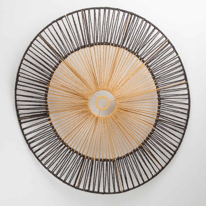 Brilagi - LED πολυέλαιος με καλώδιο CERIA BOHO 1xE27/40W/230V Ø 80 cm μαύρο/καφέ