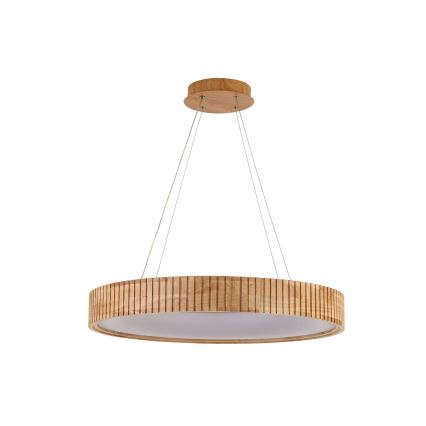 Brilagi - Κρεμαστό φωτιστικό σε καλώδιο FALCON WOOD MODERN LED/40W/230V 3000/4000/6000K διάμ. 60 εκ., ξύλινο