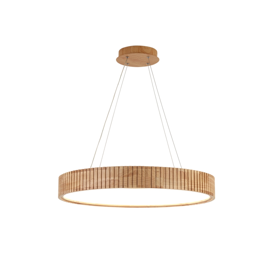 Brilagi - Κρεμαστό φωτιστικό σε καλώδιο FALCON WOOD MODERN LED/40W/230V 3000/4000/6000K διάμ. 60 εκ., ξύλινο