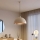 Brilagi - LED πολυέλαιος με καλώδιο METALO 1xE27/40W/230V Ø 40 cm μπεζ/χάλκινο