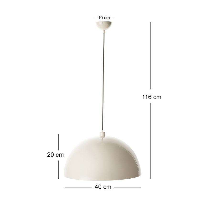 Brilagi - LED πολυέλαιος με καλώδιο METALO 1xE27/40W/230V Ø 40 cm μπεζ/χάλκινο