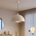 Brilagi - LED πολυέλαιος με καλώδιο METALO 1xE27/40W/230V Ø 60 cm μπεζ/χάλκινο