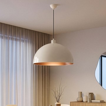 Brilagi - LED πολυέλαιος με καλώδιο METALO 1xE27/40W/230V Ø 60 cm μπεζ/χάλκινο