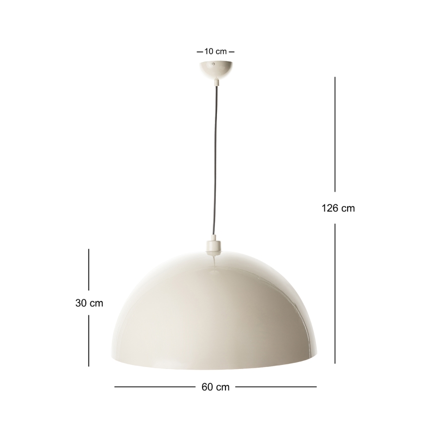 Brilagi - LED πολυέλαιος με καλώδιο METALO 1xE27/40W/230V Ø 60 cm μπεζ/χάλκινο