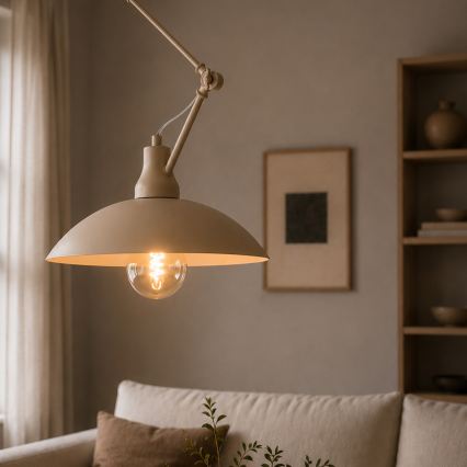 Brilagi - LED πολυέλαιος με ράβδο IRONBEAM 1xE27/60W/230V μπεζ