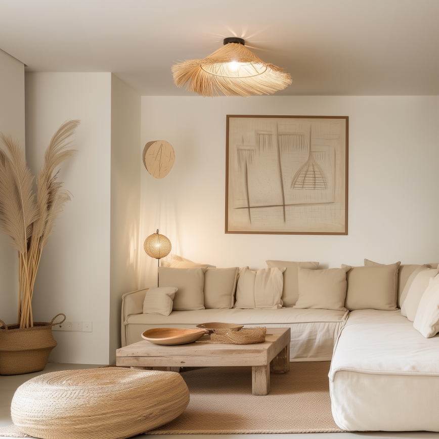 Brilagi - LED πολυέλαιος οροφής CERIA BOHO 1xE27/40W/230V Ø 100 cm ρατάν