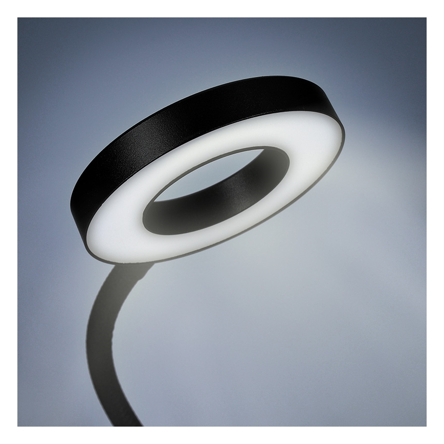 Brilagi -LED Ρυθμιζόμενη λάμπα LED με κλιπ ORBELA LED/8W/5V 3000/4000/5000K μαύρη