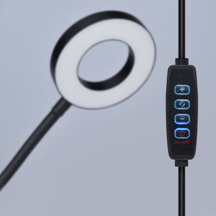 Brilagi -LED Ρυθμιζόμενη λάμπα LED με κλιπ ORBELA LED/8W/5V 3000/4000/5000K μαύρη