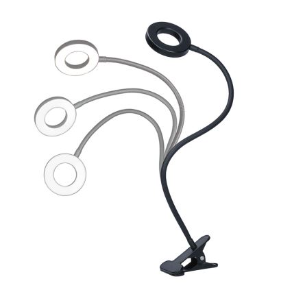 Brilagi -LED Ρυθμιζόμενη λάμπα LED με κλιπ ORBELA LED/8W/5V 3000/4000/5000K μαύρη