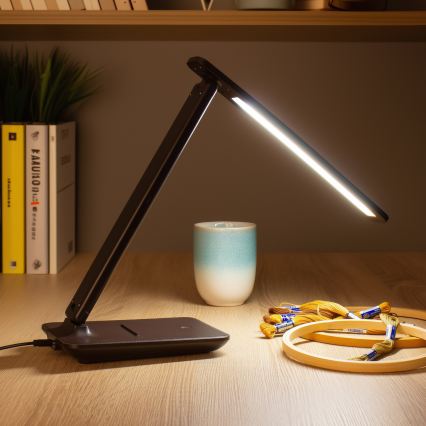 Brilagi - LED Ρυθμιζόμενη επιτραπέζια λάμπα MODO LED/7W/230V 3000/4000/6500K καφέ