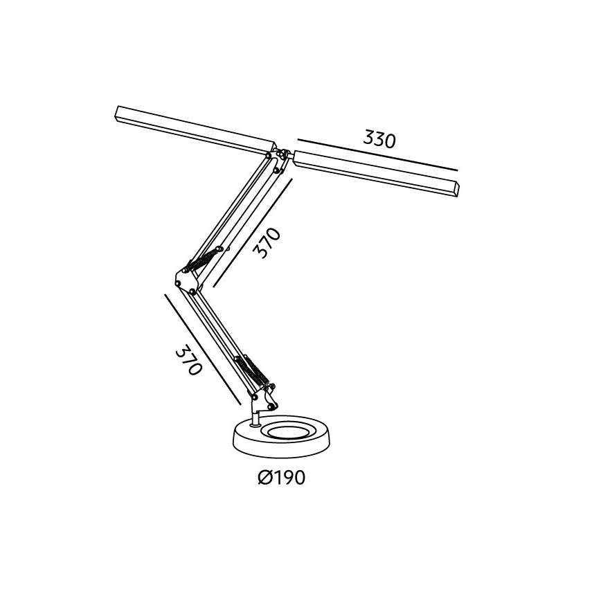 Brilagi - LED Ρυθμιζόμενη επιτραπέζια λάμπα VARIO LED/15W/230V 3000-6000K λευκή
