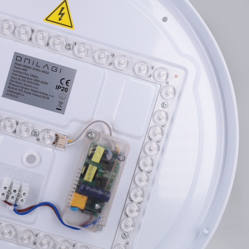 Brilagi - Ρυθμιζόμενο φωτιστικό οροφής LED ALVA LED/48W/230V 3000-6500K Ø 51 cm λευκό + τηλεχειριστήριο