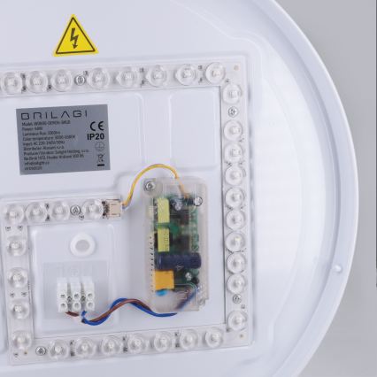 Brilagi - LED Ρυθμιζόμενο φωτιστικό οροφής ALVA LED/48W/230V 3000-6500K Ø 51 εκ. μαύρο + τηλεχειριστήριο