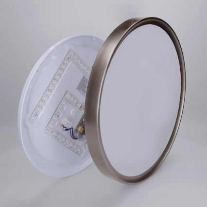 Brilagi - Ρυθμιζόμενο LED φωτιστικό οροφής FANCIA LED/48W/230V 3000-6500K διάμ. 39 cm ανθρακί + τηλεχειριστήριο