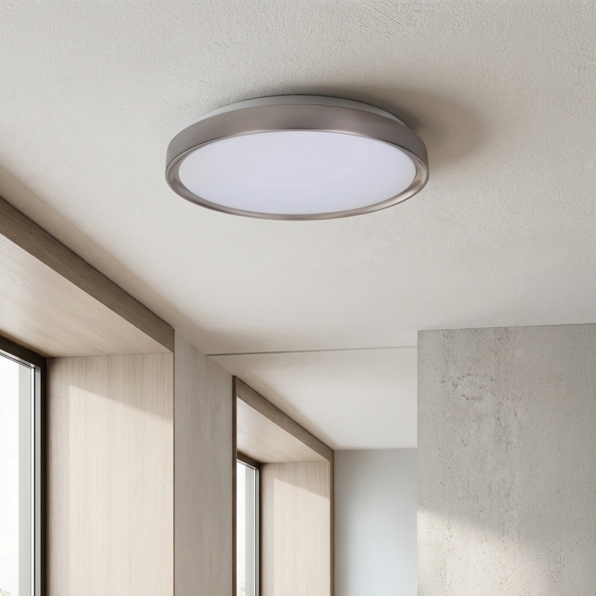 Brilagi - LED Ρυθμιζόμενο φωτιστικό οροφής FANCIA LED/48W/230V 3000-6500K Ø 39 cm ασημί + τηλεχειριστήριο