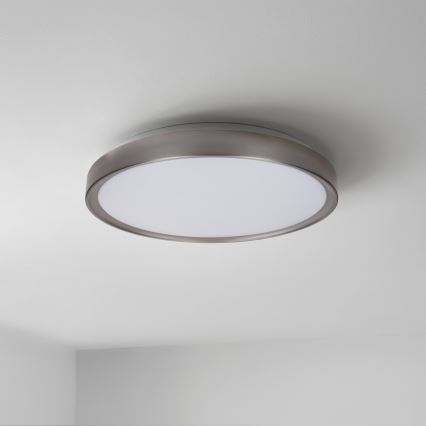 Brilagi - LED Ρυθμιζόμενο φωτιστικό οροφής FANCIA LED/48W/230V 3000-6500K Ø 39 cm ασημί + τηλεχειριστήριο