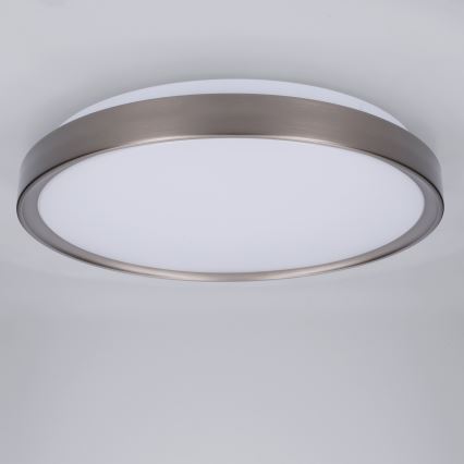 Brilagi - LED Ρυθμιζόμενο φωτιστικό οροφής FANCIA LED/48W/230V 3000-6500K Ø 39 cm ασημί + τηλεχειριστήριο