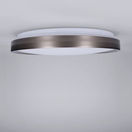 Brilagi - LED Ρυθμιζόμενο φωτιστικό οροφής FANCIA LED/48W/230V 3000-6500K Ø 39 cm ασημί + τηλεχειριστήριο