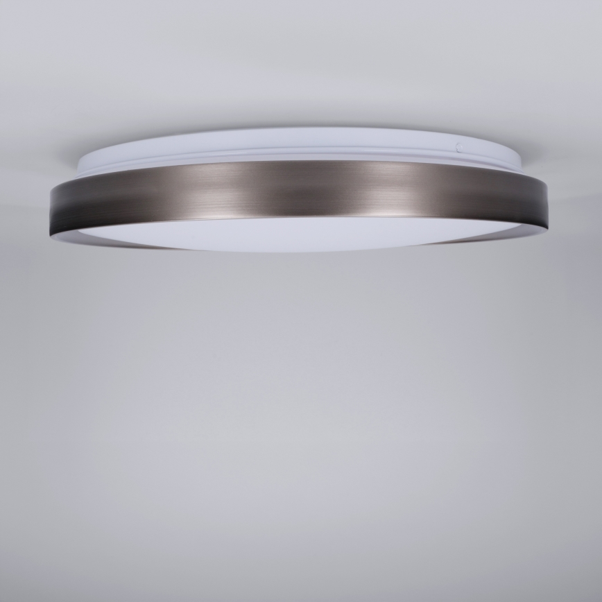 Brilagi - LED Ρυθμιζόμενο φωτιστικό οροφής FANCIA LED/48W/230V 3000-6500K Ø 39 cm ασημί + τηλεχειριστήριο