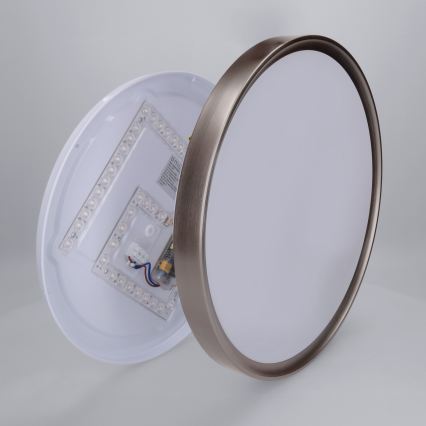 Brilagi - LED Ρυθμιζόμενο φωτιστικό οροφής FANCIA LED/48W/230V 3000-6500K Ø 39 cm ασημί + τηλεχειριστήριο