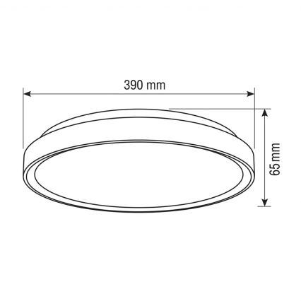 Brilagi - LED Ρυθμιζόμενο φωτιστικό οροφής FANCIA LED/48W/230V 3000-6500K Ø 39 cm ασημί + τηλεχειριστήριο