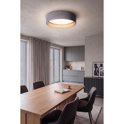 Brilagi - Ρυθμιζόμενο φωτιστικό οροφής LED VELVET SMARTIX STARS LED/36W/230V 3000-6000K διάμ. 55 cm γκρι/χρυσό Wi-Fi Tuya Beacon + τηλεχειριστήριο