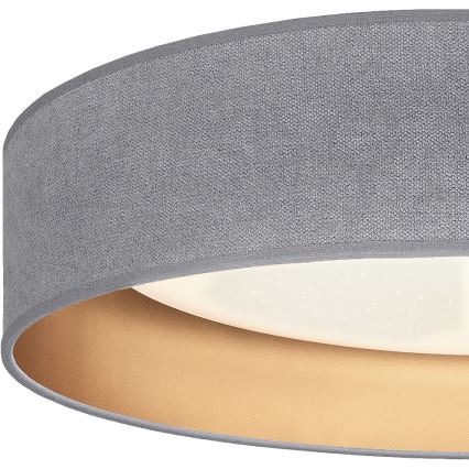 Brilagi - Ρυθμιζόμενο φωτιστικό οροφής LED VELVET SMARTIX STARS LED/36W/230V 3000-6000K διάμ. 55 cm γκρι/χρυσό Wi-Fi Tuya Beacon + τηλεχειριστήριο