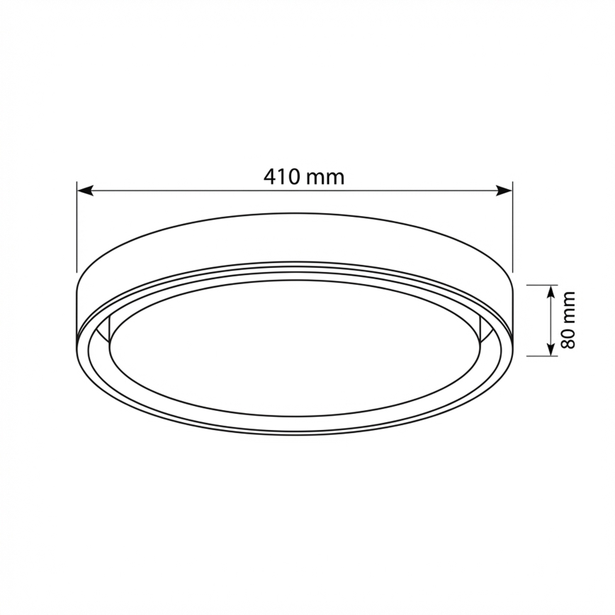 Brilagi - Ρυθμιζόμενο LED φωτιστικό οροφής MATTEO LED/48W/230V 3000-6500K διάμ. 41 εκ. κόκκινο + τηλεχειριστήριο
