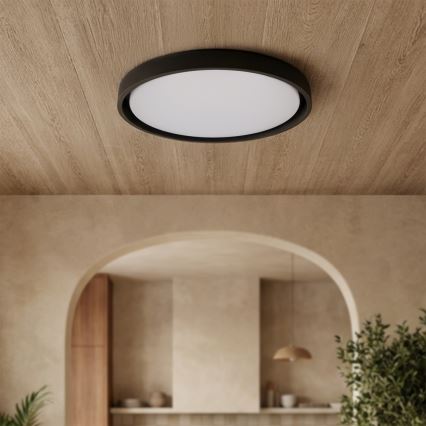 Brilagi - Ρυθμιζόμενο LED φωτιστικό οροφής MATTEO LED/60W/230V 3000-6500K διάμ. 51,5 cm μαύρο + τηλεχειριστήριο