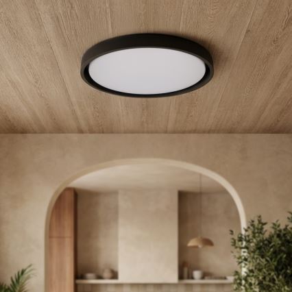 Brilagi - Ρυθμιζόμενο LED φωτιστικό οροφής MATTEO LED/60W/230V 3000-6500K διάμ. 51,5 cm μαύρο + τηλεχειριστήριο