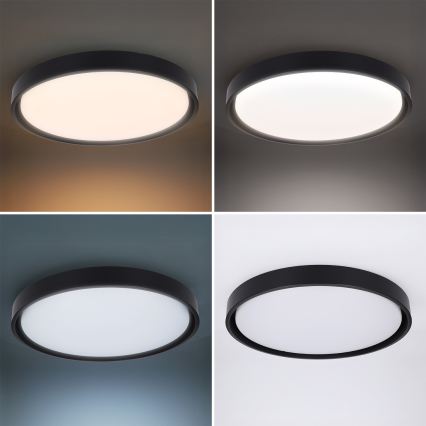 Brilagi - Ρυθμιζόμενο LED φωτιστικό οροφής MATTEO LED/60W/230V 3000-6500K διάμ. 51,5 cm μαύρο + τηλεχειριστήριο