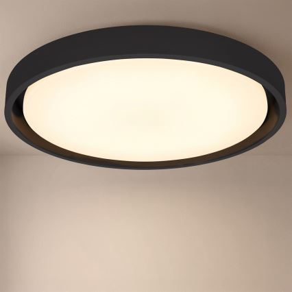 Brilagi - Ρυθμιζόμενο LED φωτιστικό οροφής MATTEO LED/60W/230V 3000-6500K διάμ. 51,5 cm μαύρο + τηλεχειριστήριο