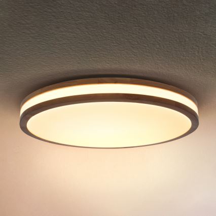 Brilagi - Ρυθμιζόμενο LED φωτιστικό οροφής MOLINA LED/72W/230V 3000-6500K χρώμα δρυός διάμ. 78 cm + τηλεχειριστήριο
