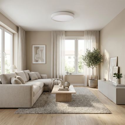 Brilagi - Ρυθμιζόμενο LED οροφής φωτιστικό NANCI LED/60W/230V 3000–6500K Ø 49 cm λευκό + τηλεχειριστήριο