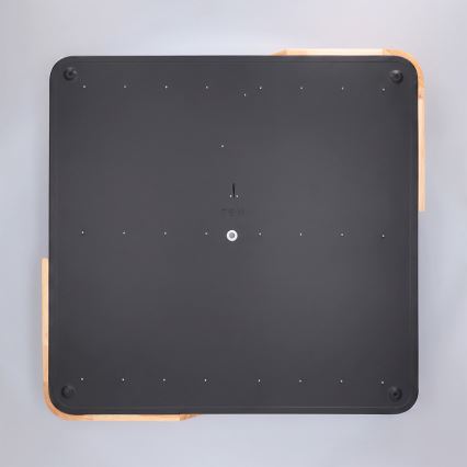 Brilagi - Ρυθμιζόμενο LED φωτιστικό οροφής PILANA LED/48W/230V 3000-6500K δρυς/μαύρο 56x56 cm + τηλεχειριστήριο
