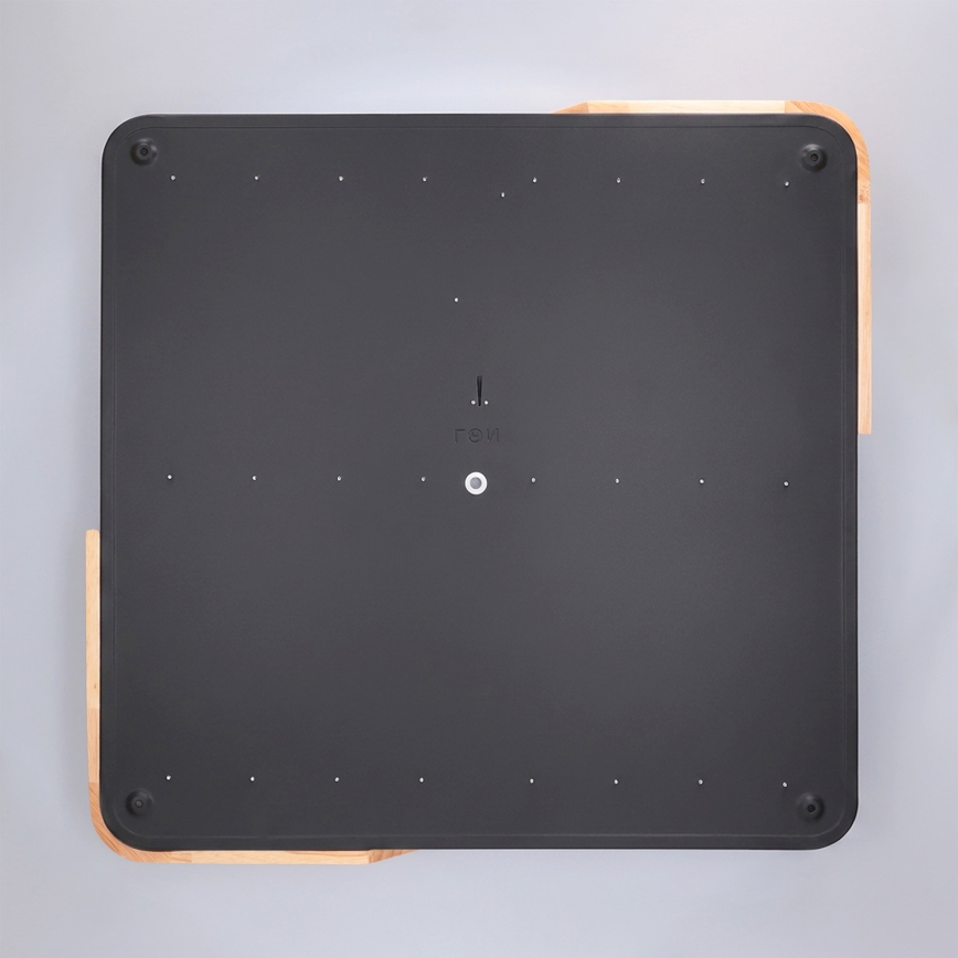 Brilagi - Ρυθμιζόμενο LED φωτιστικό οροφής PILANA LED/48W/230V 3000-6500K δρυς/μαύρο 56x56 cm + τηλεχειριστήριο