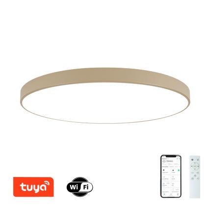 Brilagi - Ρυθμιζόμενο φωτιστικό οροφής LED POOL SMART LED/180W/230V 3000-6000K 120 cm μπεζ Wi-Fi Tuya + τηλεχειριστήριο