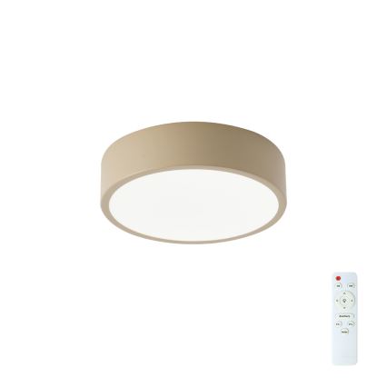 Brilagi - LED ρυθμιζόμενο φωτιστικό οροφής POOL LED/18W/230V 3000-6000K 20 cm μπεζ + τηλεχειριστήριο