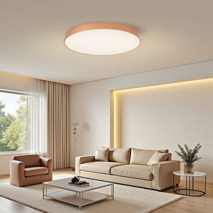Brilagi - Ρυθμιζόμενο LED φωτιστικό οροφής POOL SMART LED/100W/230V 3000-6000K διάμ. 80 cm Wi-Fi Tuya μπρονζέ + τηλεχειριστήριο