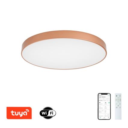 Brilagi - Ρυθμιζόμενο LED φωτιστικό οροφής POOL SMART LED/100W/230V 3000-6000K διάμ. 80 cm Wi-Fi Tuya μπρονζέ + τηλεχειριστήριο