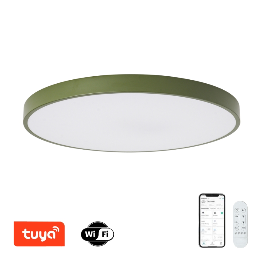 Brilagi - Ρυθμιζόμενο LED φωτιστικό POOL SMART LED/100W/230V Ø 80 cm 3000-6000K Wi-Fi Tuya + τηλεχειριστήριο πράσινο